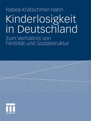 cover image of Kinderlosigkeit in Deutschland